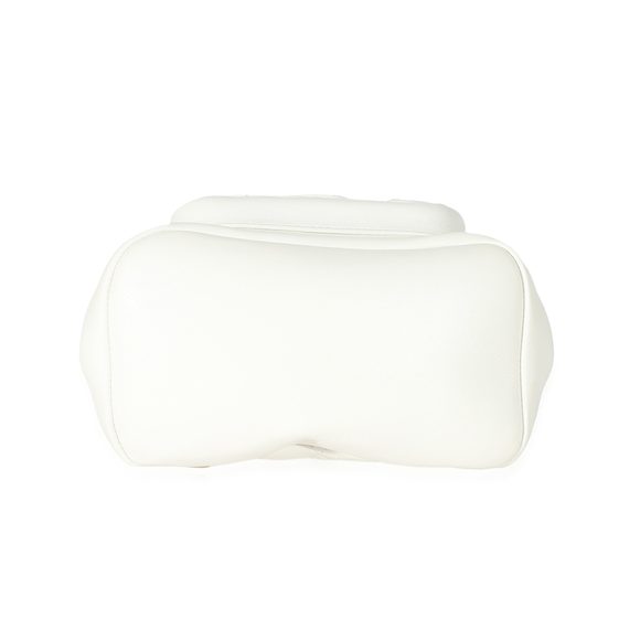 Chanel White Shiny Aged Quilted Lambskin Small Duma Drawstring Backpack - Picture 5 of 7